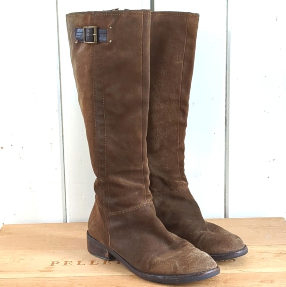 Enzo Angiolini Suede Knee-High Boots vintage sz 7.5
